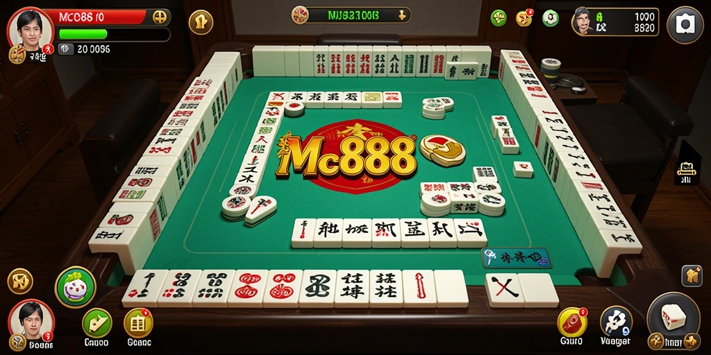 Screenshot gameplay <strong>MC888</strong> menunjukkan keseruan permainan Mahjong yang menantang.