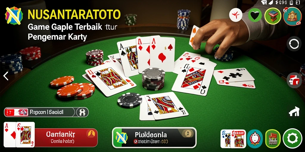 Gameplay seru Gaple di NUSANTARATOTO yang menghibur.