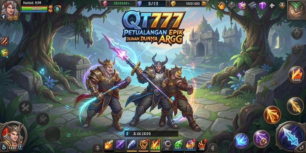Gameplay seru saat bertarung di dunia fantastis QT777.